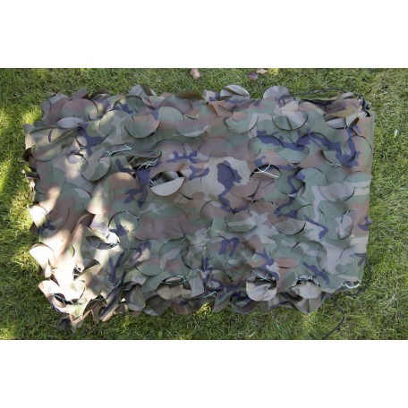 Сетка военная маскировочная на сетевой основе (1,5x3м) Woodland