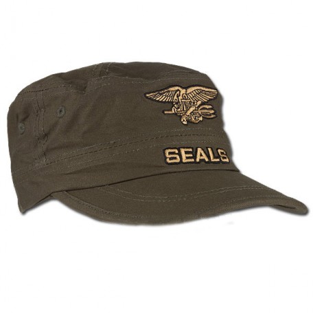 Кепка военная с эмблемой морской пехоты "SEALS" Olive