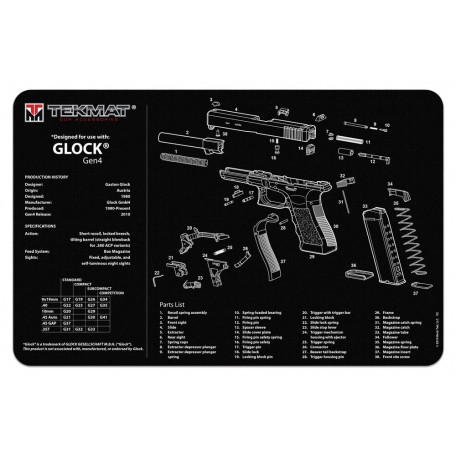 Килимок для зброї Tekmat Glock Gen4