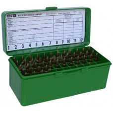 Коробка MTM RM-60 на 60 патронов кал. 222-250 Rem; 243 Win; 7,62x39 и 308 Win. Цвет – зеленый.