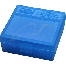Коробка для патронів MTM кал. 7,62x25; 5,7x28; 357 Mag. Кількість - 100 шт. Колір - блакитний