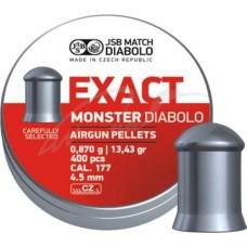 Кулі пневматичні JSB Diabolo Monster. Кал. 4.52 мм. Вага - 0.87 г. 400 шт/уп