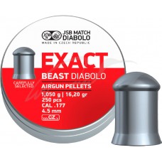 Пули пневматические JSB Diablo Exact Beast. Кал. - 4.52 мм. Вес - 1.05 гр. 250 шт/уп