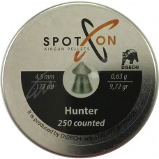 Пули пневматические Spoton Hunter кал. 4,5 мм. Вес - 0,63 г. 250 шт/уп