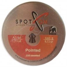 Пули пневматические Spoton Pointed кал. 4,5 мм. Вес - 0,63 г. 250 шт/уп
