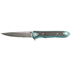 Нож Artisan Shark Damascus Titanium Green