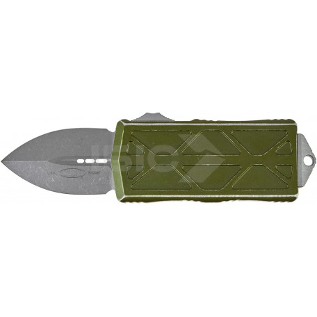 Ніж Microtech Exocet Double Edge Stonewash. Distressed od green