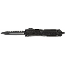 Нож Microtech Makora Double Edge Black Blade Tactical Signature Series Serrated
