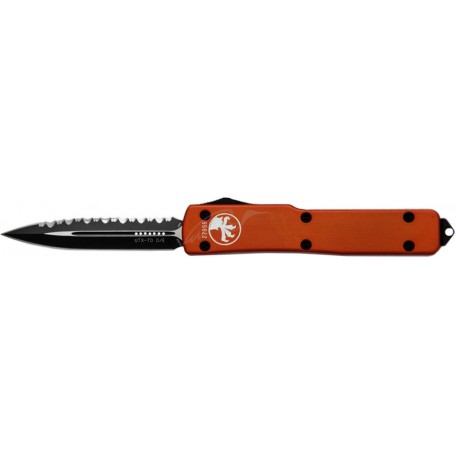 Нож Microtech UTX-70 Double Edge Black Blade FS. Ц: orange