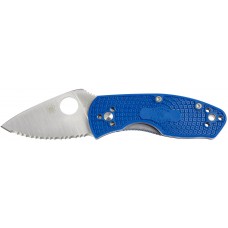 Нож Spyderco Ambitious Lightweight Blue Serrated