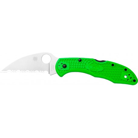 Нож Spyderco Salt 2 Wharncliffe LC200N green серрейтор