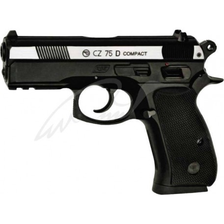 Пістолет пневматичний ASG CZ 75D Compact Nickel BB кал. 4.5 мм