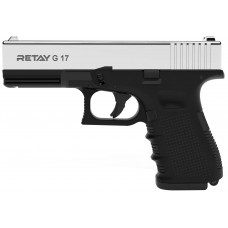 Пистолет стартовый Retay G17 кал. 9 мм. Цвет - nickel