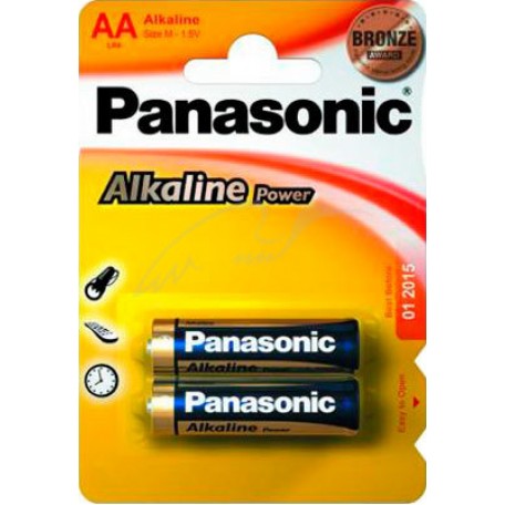 Батарея Panasonic ALKALINE POWER AA BLI 2