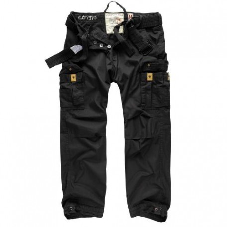 Винтажные военные брюки "SURPLUS PREMIUM VINTAGE TROUSERS" Washed black