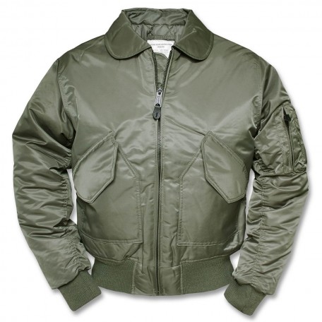 Демисезонная летная Военная куртка Mil-Tec "CWU" Olive