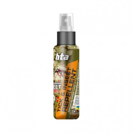 Репеллент от комаров и клещей HTA "Tick & Insect Repellent Strong Deet 70%" (100 мл) Multi