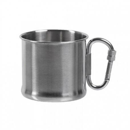 Кружка нержавеющая Sturm Mil-Tec® "Stainless Steel Karabiner Cup" (500 ml) Steel