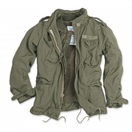 Тактическая куртка со съемной подкладкой SURPLUS REGIMENT M 65 JACKET washed olive