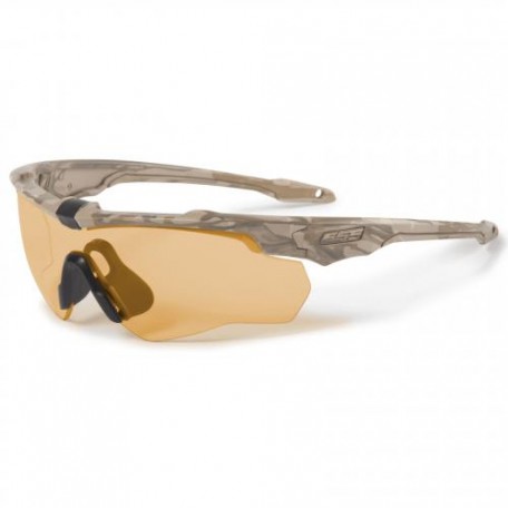 Очки защитные баллистические "ESS Crossblade Spin Camo Bone with HI-Def Bronze, Clear & Smoke Gray" Camo