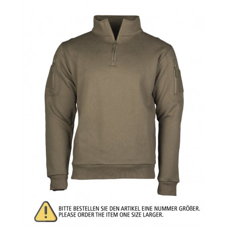 Реглан тактический на молнии "TACTICAL SWEAT-SHIRT WITH ZIPPER"