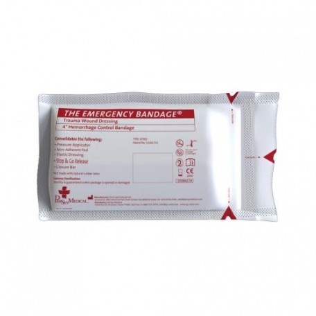 Бандаж израильский компрессионный Safeguard Medical® "Emergency Bandage® 4 inch" White
