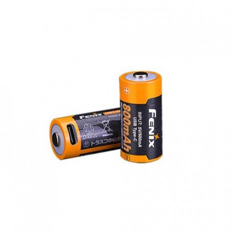 Аккумулятор 16340 Fenix® 800mAh ARB-L16-800UP (USB Type-C зарядка) Multi