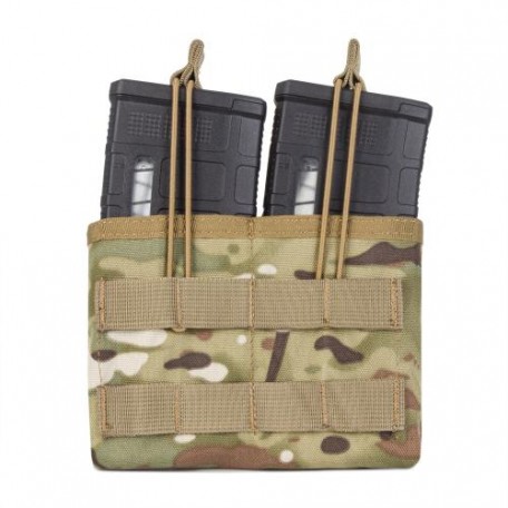 Подсумок открытый для двух магазинов .308 калибра MOLLE "RMBP 308" (Rifle Mag's Bunji Pouch) MTP/MCU camo