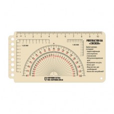 Линейка тактическая Ecopybook Tactical® "Protractor UA Chicken" CLEAR