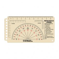 Линейка тактическая Ecopybook Tactical® "Protractor NATO Chicken" CLEAR