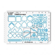 Линейка тактическая Ecopybook Tactical® "TZ NATO" (А6, синий кант) Blue