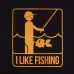 Купити Футболка з малюнком "I Like Fishing" від виробника P1G® в інтернет-магазині alfa-market.com.ua  