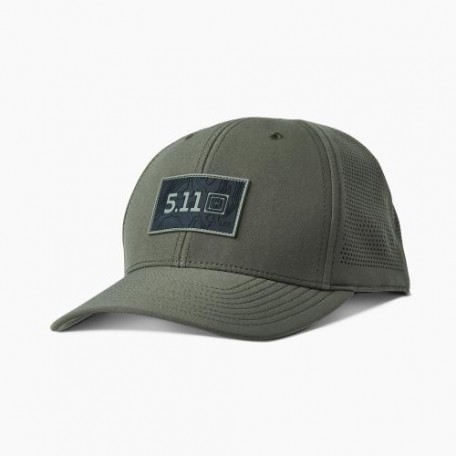 Кепка тактическая "5.11 Tactical® Topo Box Vent-Tac™ Cap" RANGER GREEN