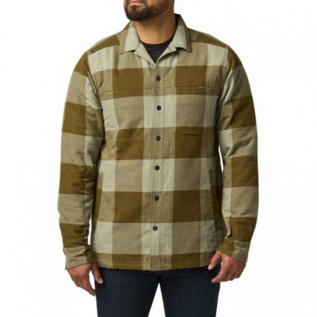 Куртка тактическая демисезонная "5.11 Tactical® Seth Shirt Jacket" Field Green Check