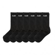 Шкарпетки тактичні "5.11 Tactical® Duty Ready Basic Crew Socks" (6 пар) Black