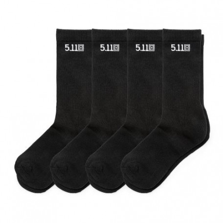 Носки тактические "5.11 Tactical® Duty Ready Basic Crew Socks" (4 пары) Black