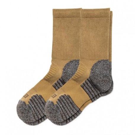 Носки тактические "5.11 Tactical® Duty Ready Ultra Crew Socks" (2 пары) US Dark Coyote