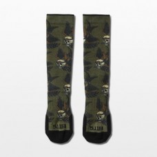 Шкарпетки "5.11 Tactical® Sock & Awe Broken Sparrow" RANGER GREEN