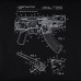 Купить Свитшот зимний "AK-47" Combat Black от производителя P1G® в интернет-магазине alfa-market.com.ua  
