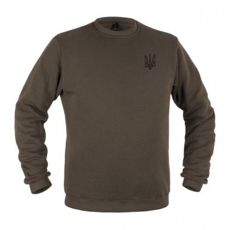 Свитшот зимний "Трезубец Logo" Olive Drab