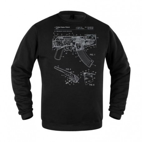 Свитшот зимний "AK-47" Combat Black
