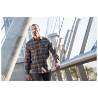 Сорочка тактична "5.11 Tactical® Lester Flannel Plaid Long Sleeve Shirt" Dark Earth Check