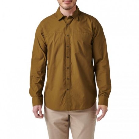 Рубашка тактическая "5.11 Tactical® Igor Solid Long Sleeve Shirt" Field green