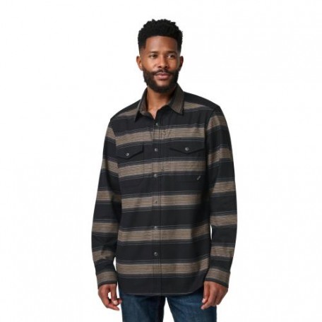 Рубашка тактическая "5.11 Tactical® Austin Flannel" Black Stripe