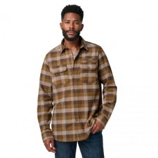 Рубашка тактическая "5.11 Tactical® Lester Flannel Plaid Long Sleeve Shirt" Dark Earth Check