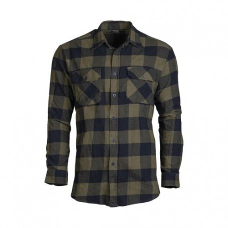 Рубашка фланелевая Sturm Mil-Tec® "Flannel Shirt Light" RANGER GREEN/BLACK