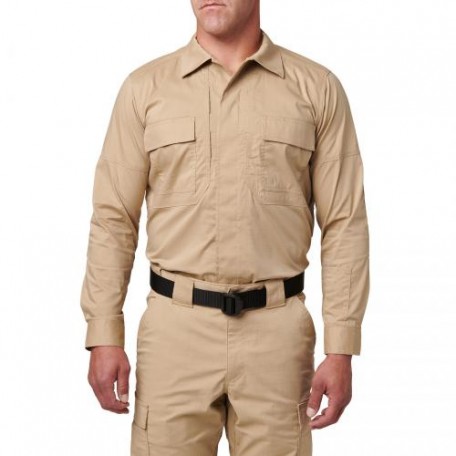 Рубашка тактическая "5.11 Tactical® Flex-Tac® TDU® Ripstop Long Sleeve Shirt" TDU Khaki