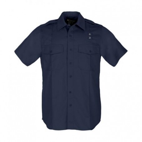 Рубашка тактическая форменная "5.11 Tactical® Taclite PDU® Class-A Short Sleeve Shirt" Midnight Navy