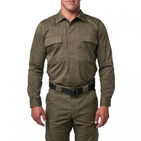 Рубашка тактическая "5.11 Tactical® Flex-Tac® TDU® Ripstop Long Sleeve Shirt" RANGER GREEN