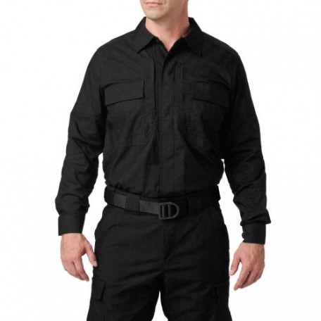 Рубашка тактическая "5.11 Tactical® Flex-Tac® TDU® Ripstop Long Sleeve Shirt" Black
